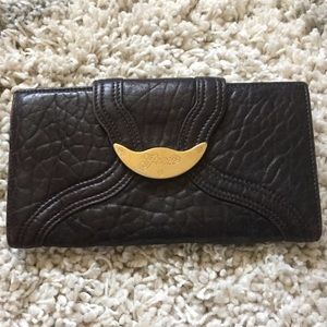 Fendi Textured Leather Spy Line Wallet